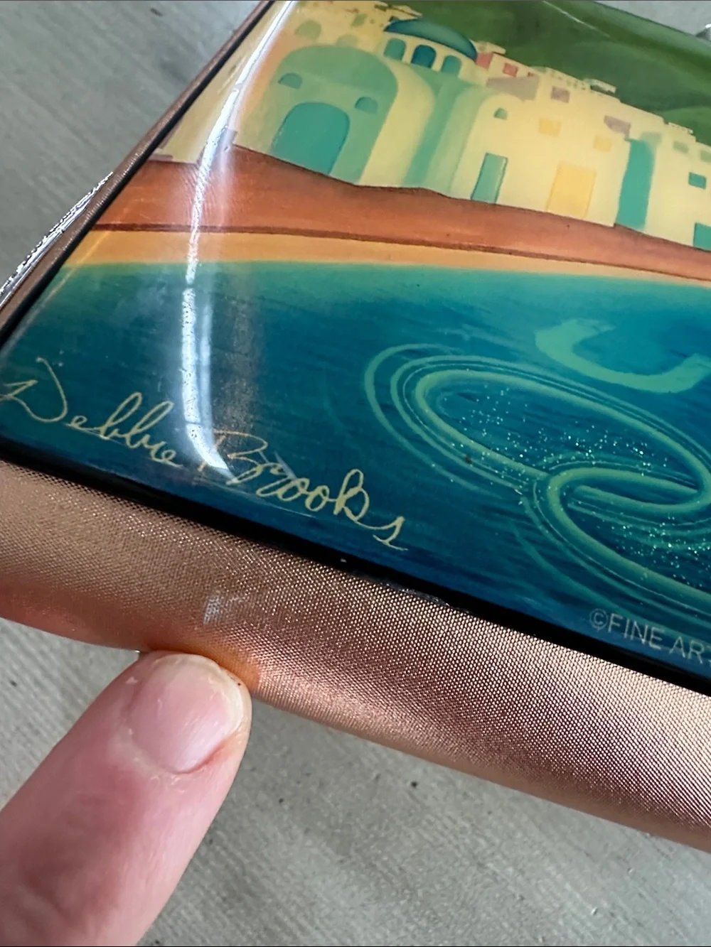 Vintage Debbie Brooks St. Louis Licensee of the USOC Clutch